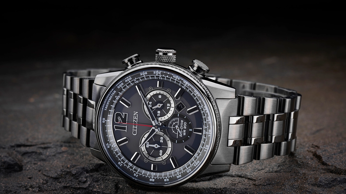Nighthawk - Men's Eco-Drive CA4377-53H Chronograph Watch Nighthawk - Men's Eco-Drive CA4377-53H Chronograph Watch